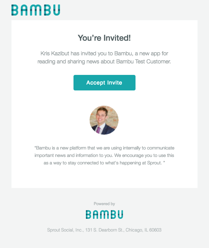bambu invitation reminders