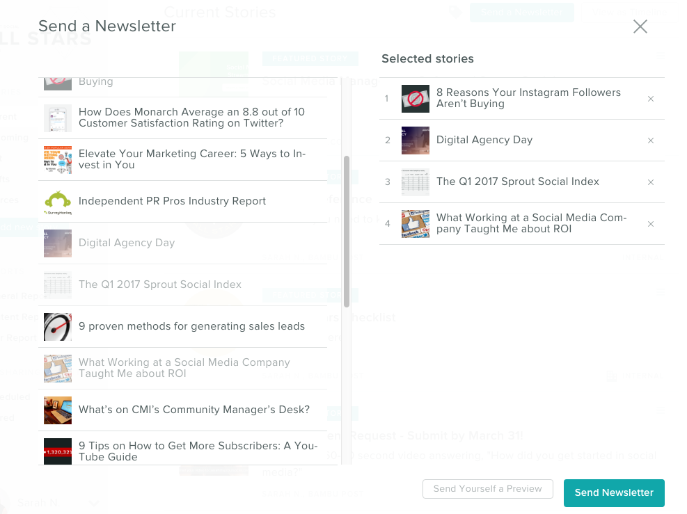 Curate a Newsletter in Bambu