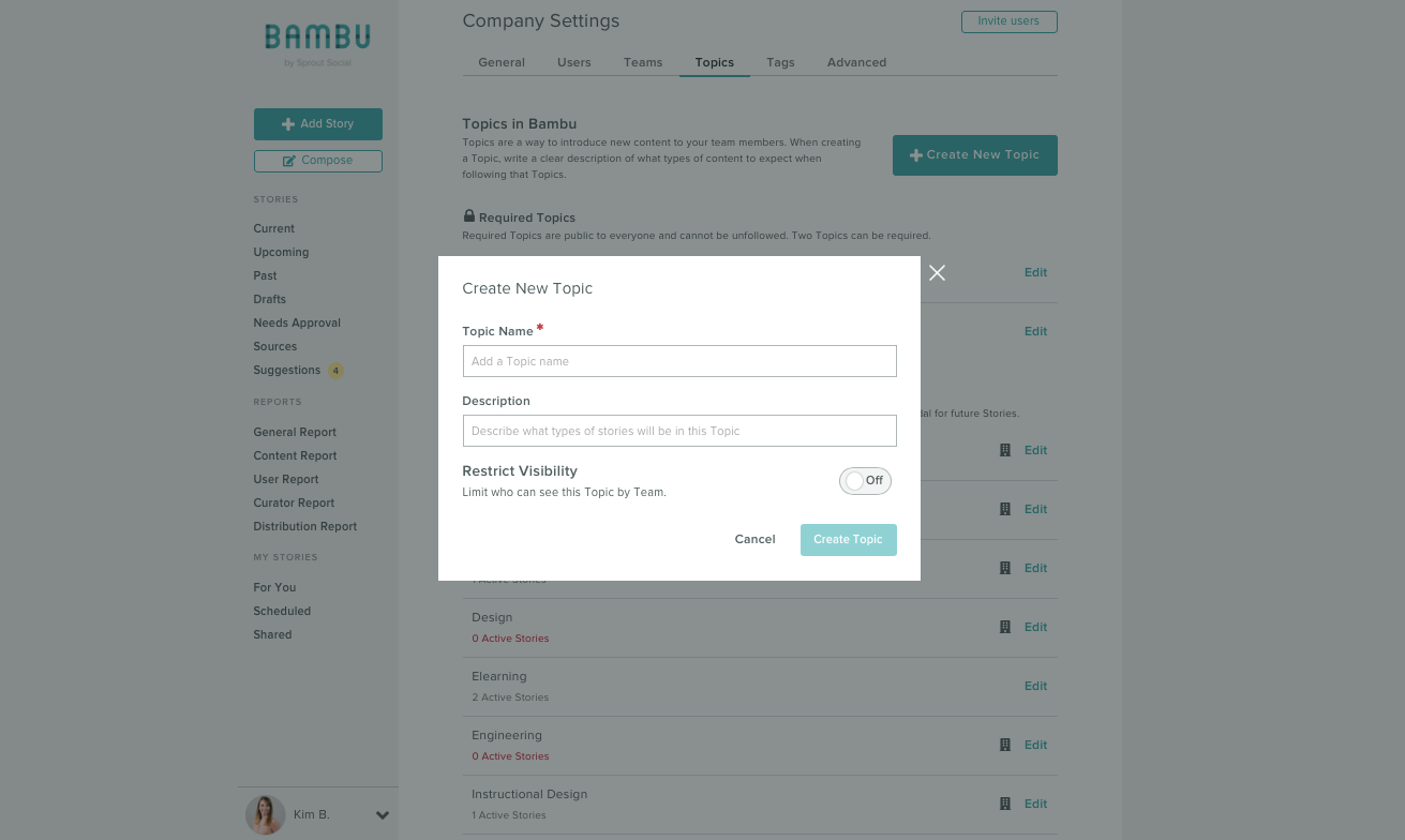 bambu topics restric